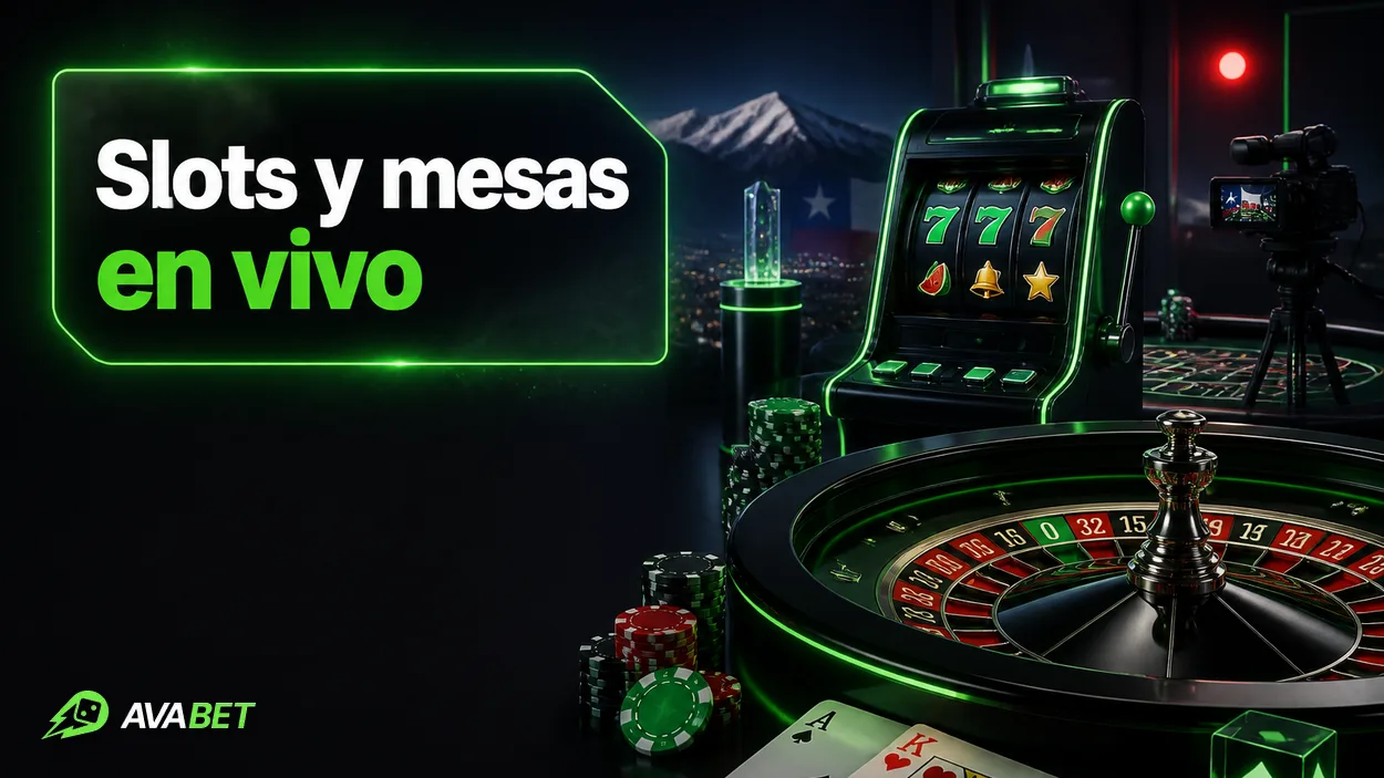 Slots y mesa con crupier
